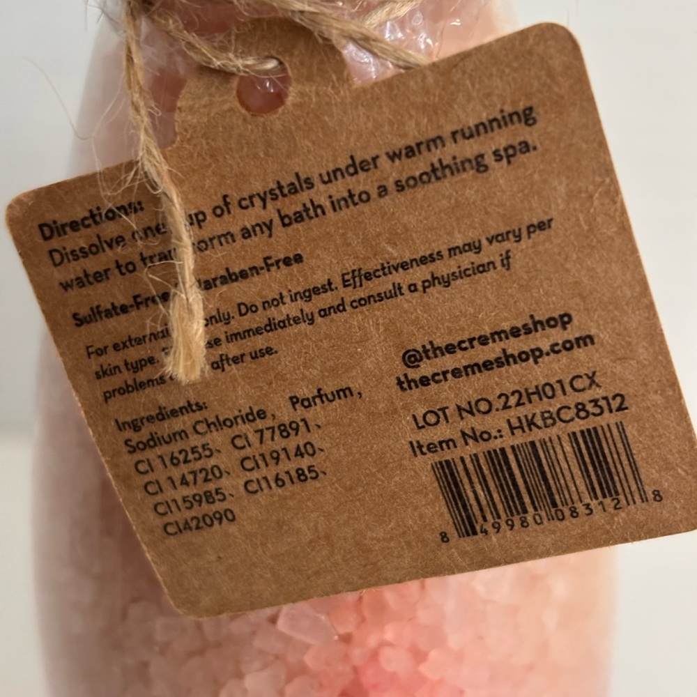 NWT The Crème Shop x Hello Kitty Peach Sunset Bath Crystals - Picture 4 of 6